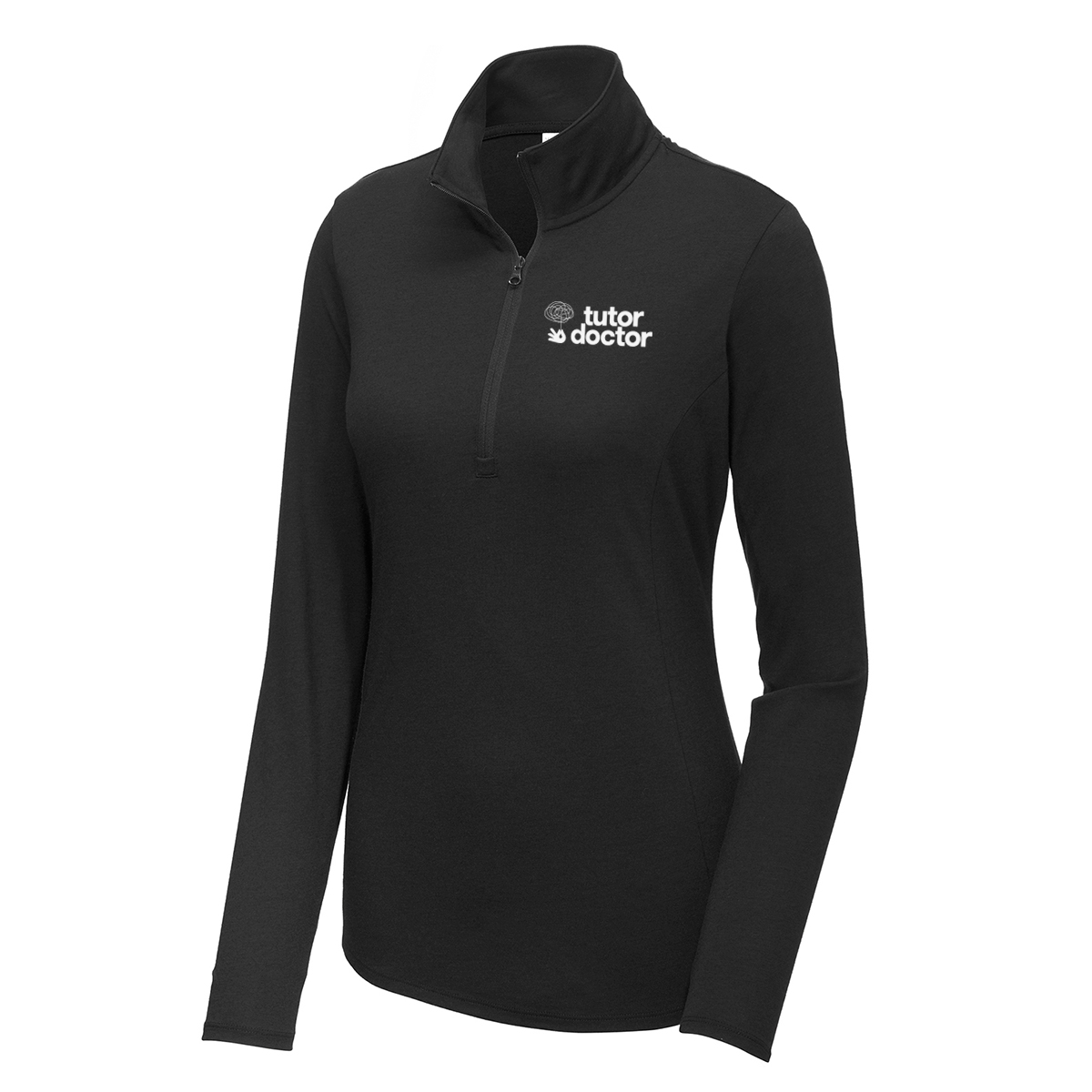 Sport-Tek Women’s Quarter-Zip Pullover – LST407-BLACK